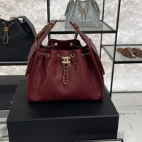 CHANEL 25 Small Handbag  Burgundy