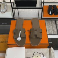 hermes oran sandal white